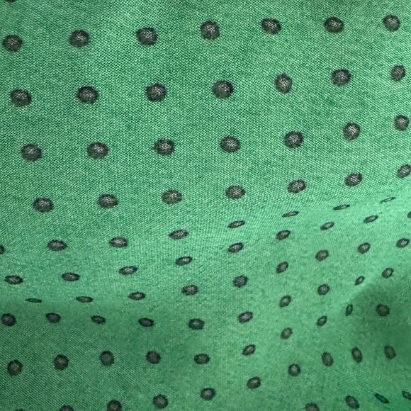 Green Polka Dot Ruffle Top - Picture 3 of 7